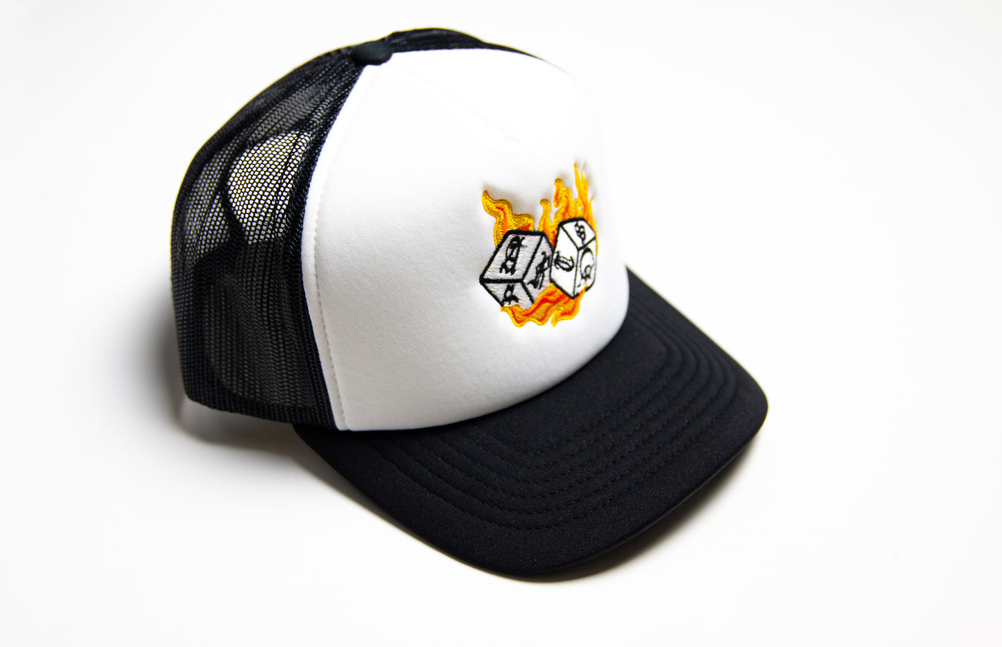 Hot Shooter Trucker Hat (White/Orange)